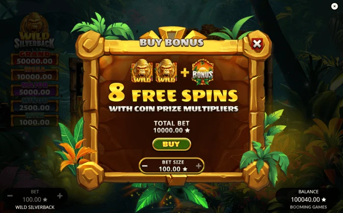 Wild Silverback - kuanzisha Free Spins